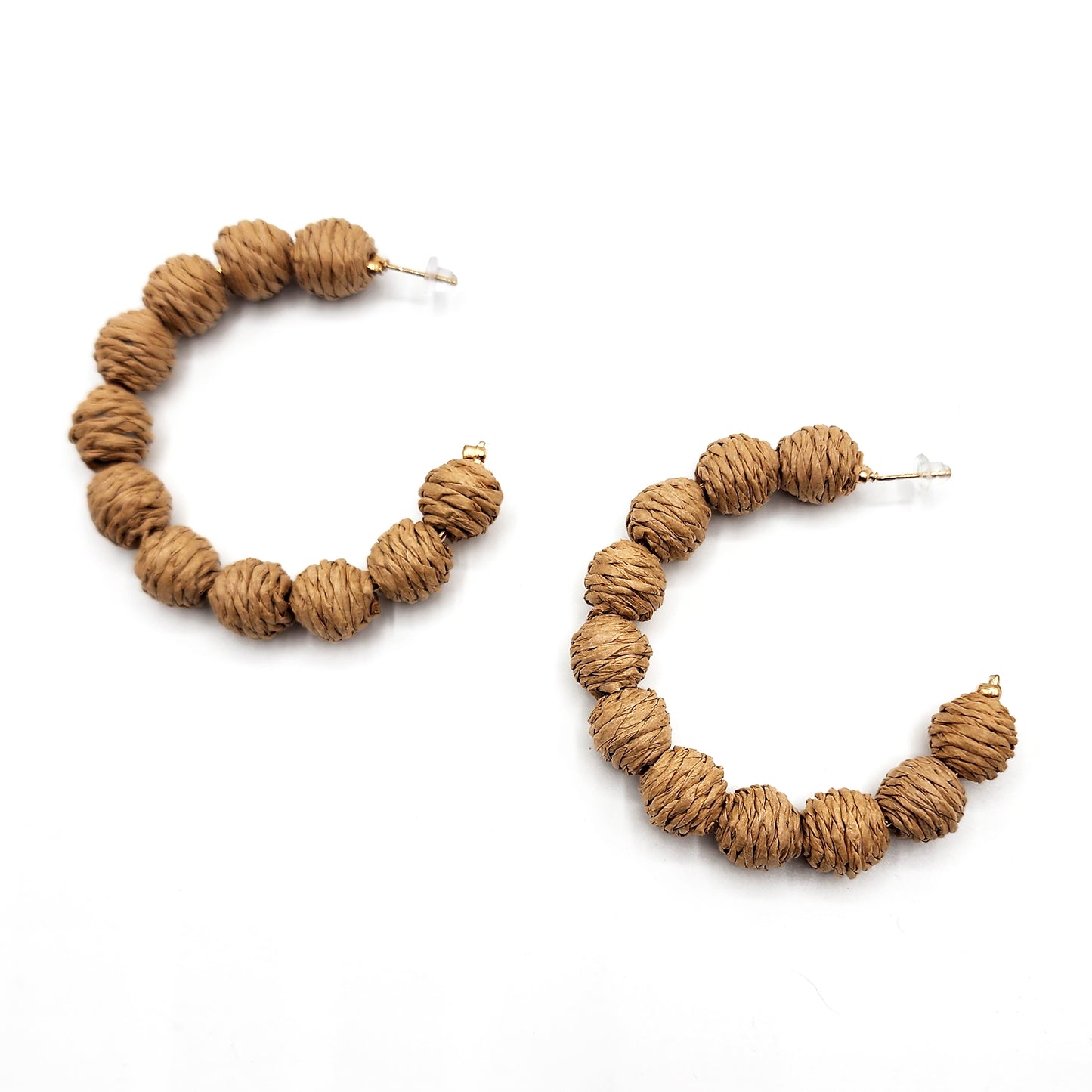 Arlette Beaded Hoop Earrings