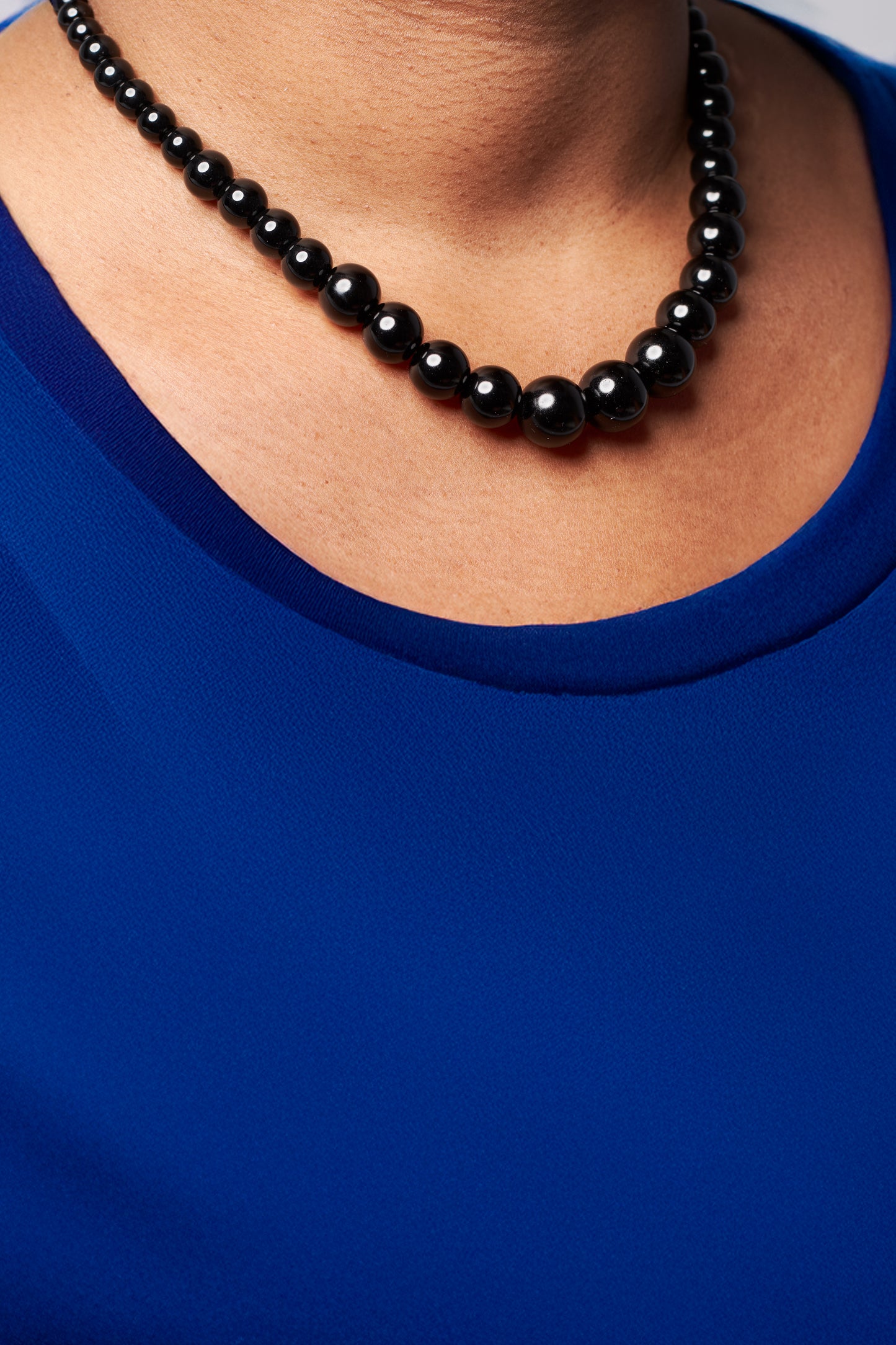 Onyx Pearl Necklace Set