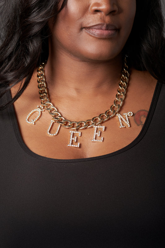 Statement Queen Chain Link Necklace