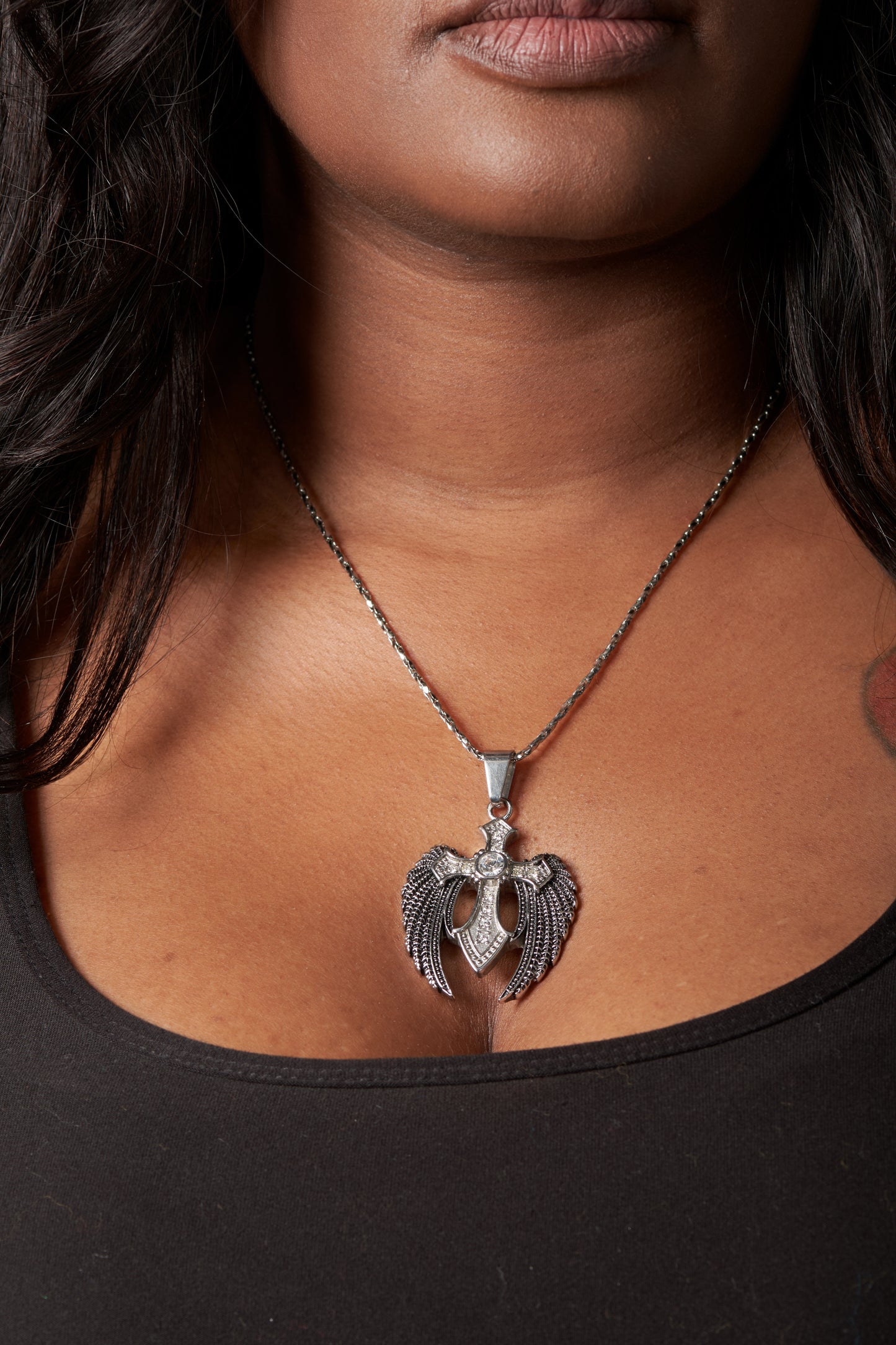 Winged Cross Necklace