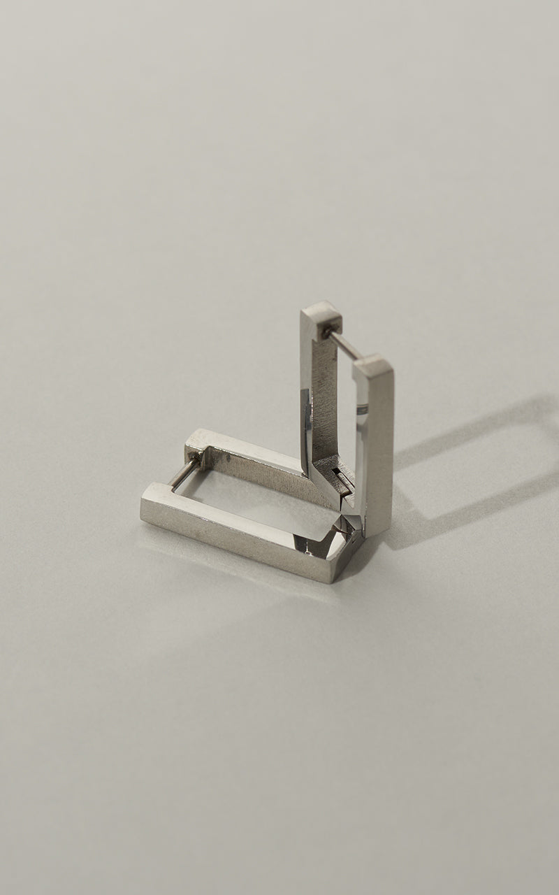Rectangle Mini Hoop Earrings