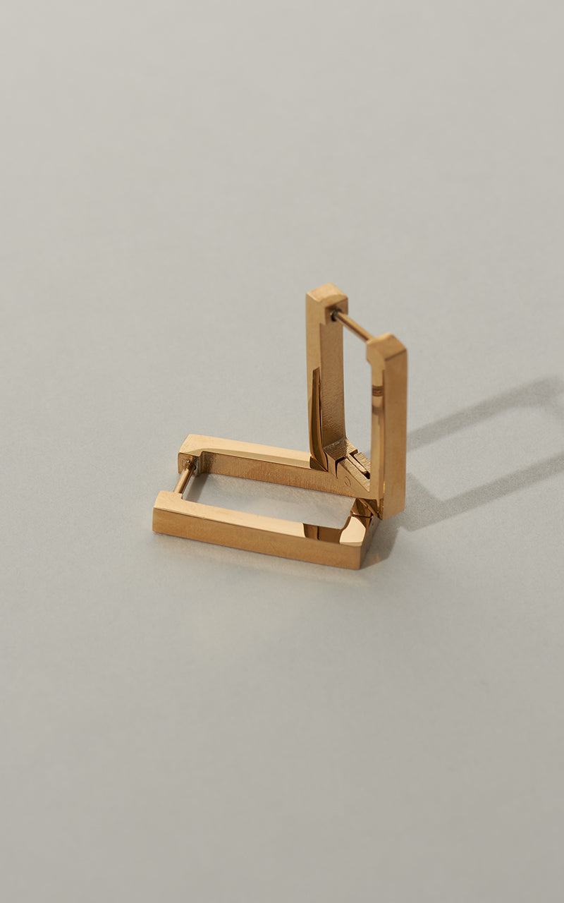 Rectangle Mini Hoop Earrings