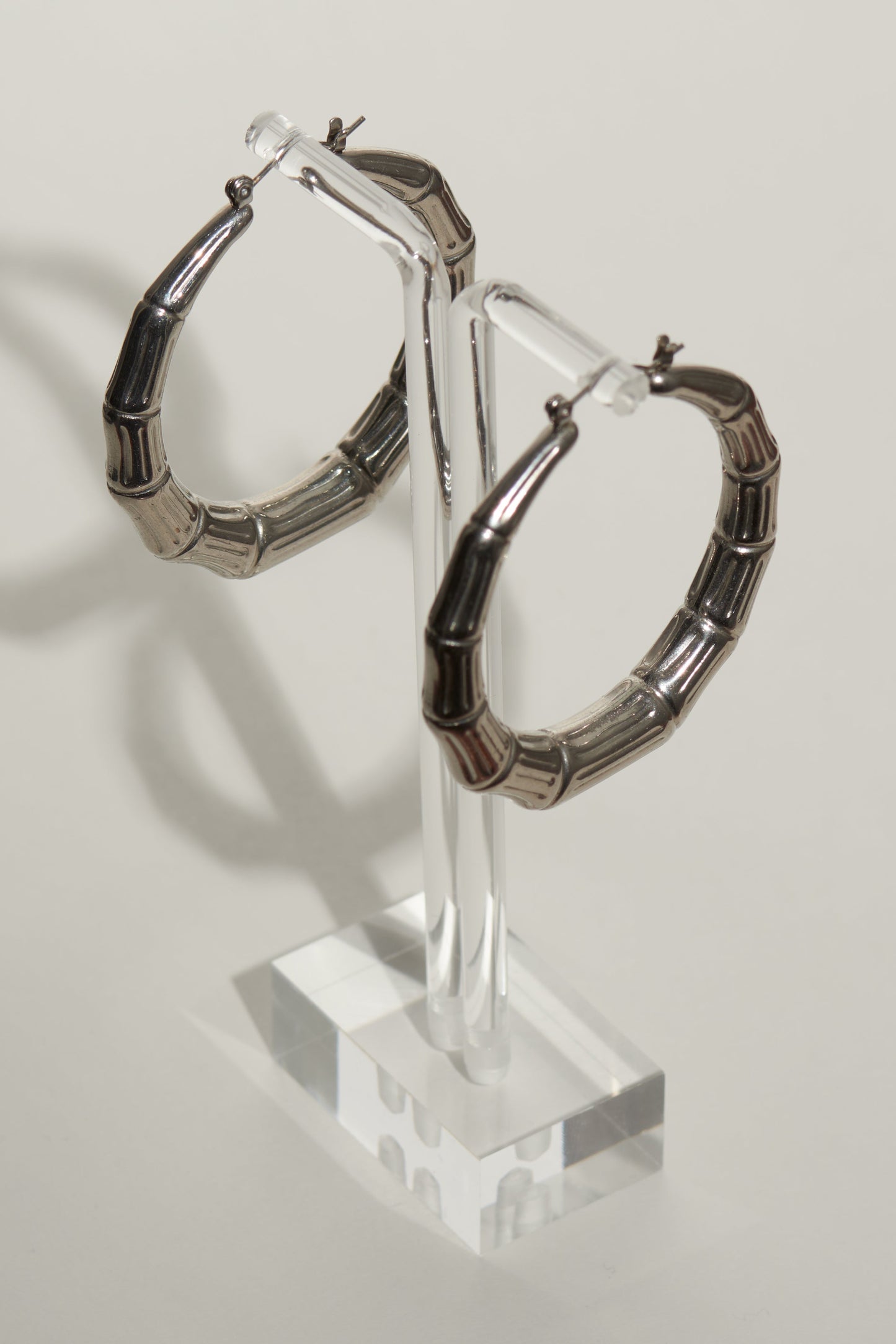 Bamboo Lux Hoop Earrings