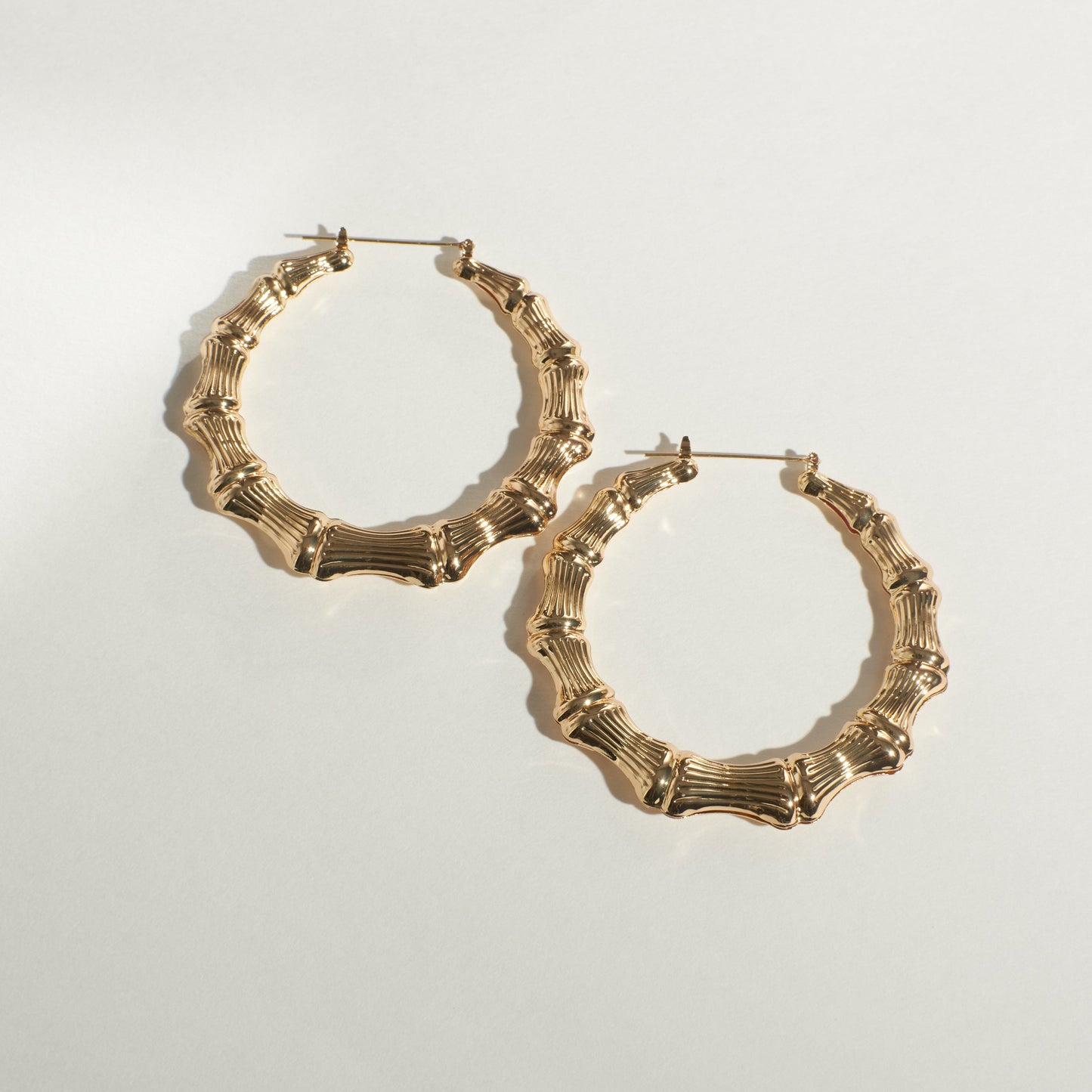 Round the Way Girl Bamboo Hoop Earrings