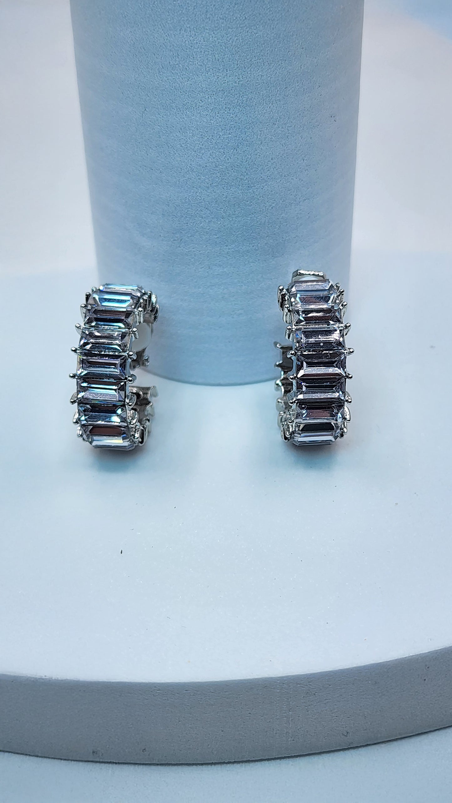 Christine's Mini Icy Clip-On Hoop Earrings