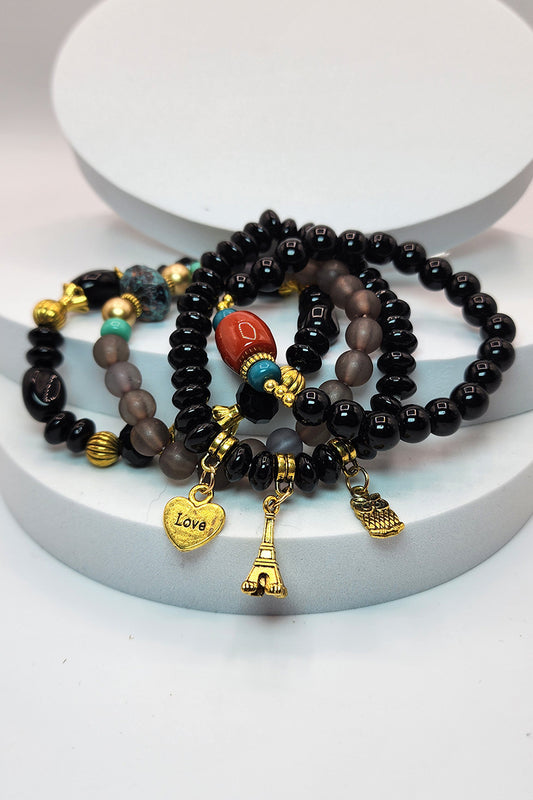 Natural Charms Beaded Bracelet