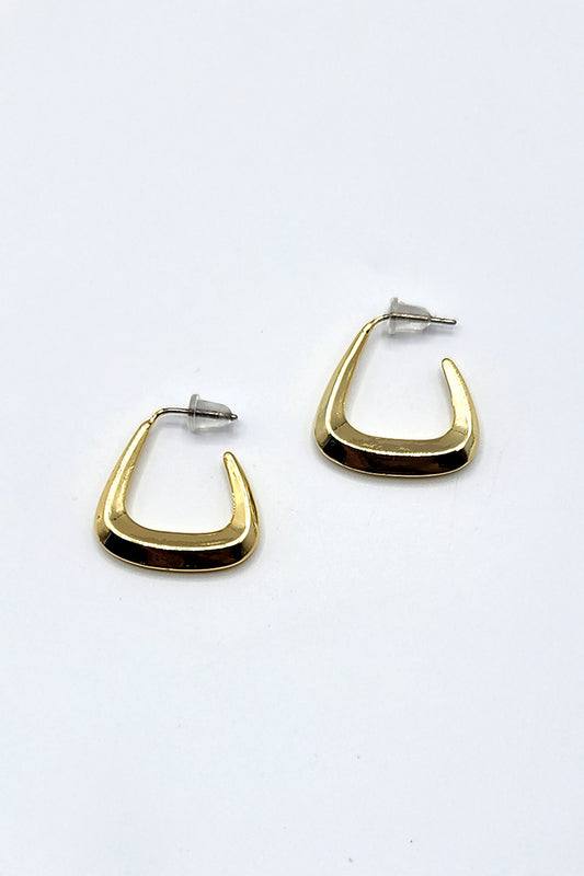 Mini Chunky Triangle Hoop Earrings