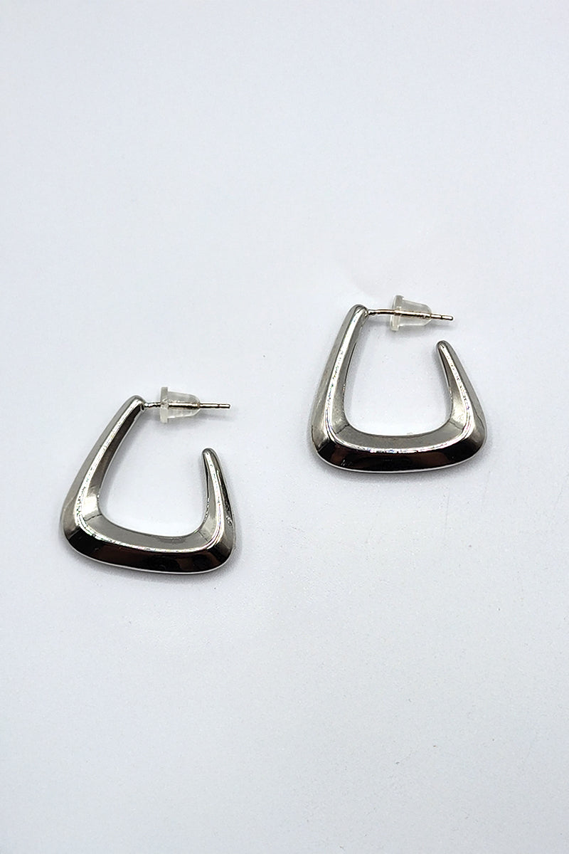 Mini Chunky Triangle Hoop Earrings