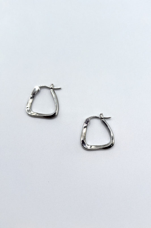 Twisty Triangle Hoop Earrings