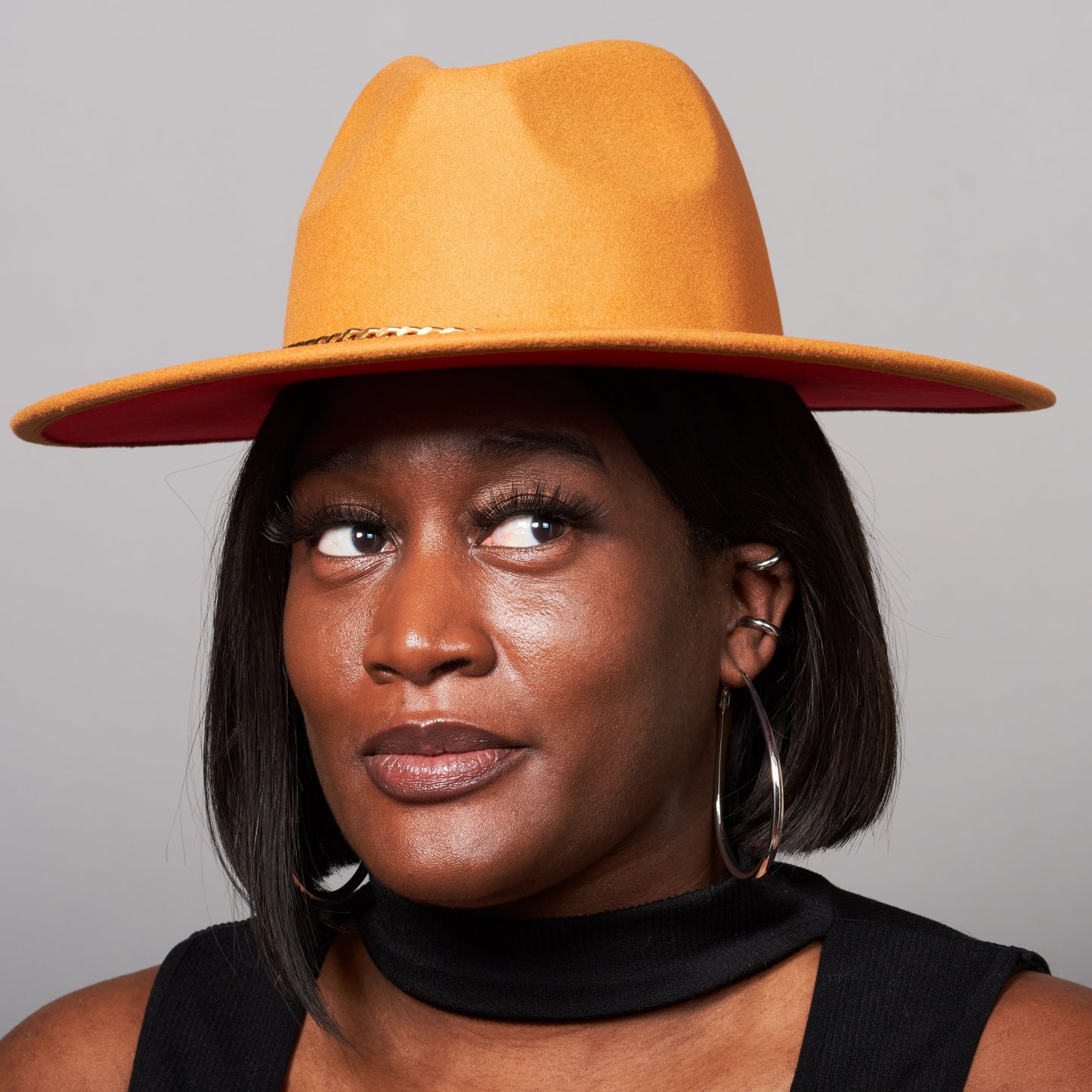 Tangerine Fedora Hat