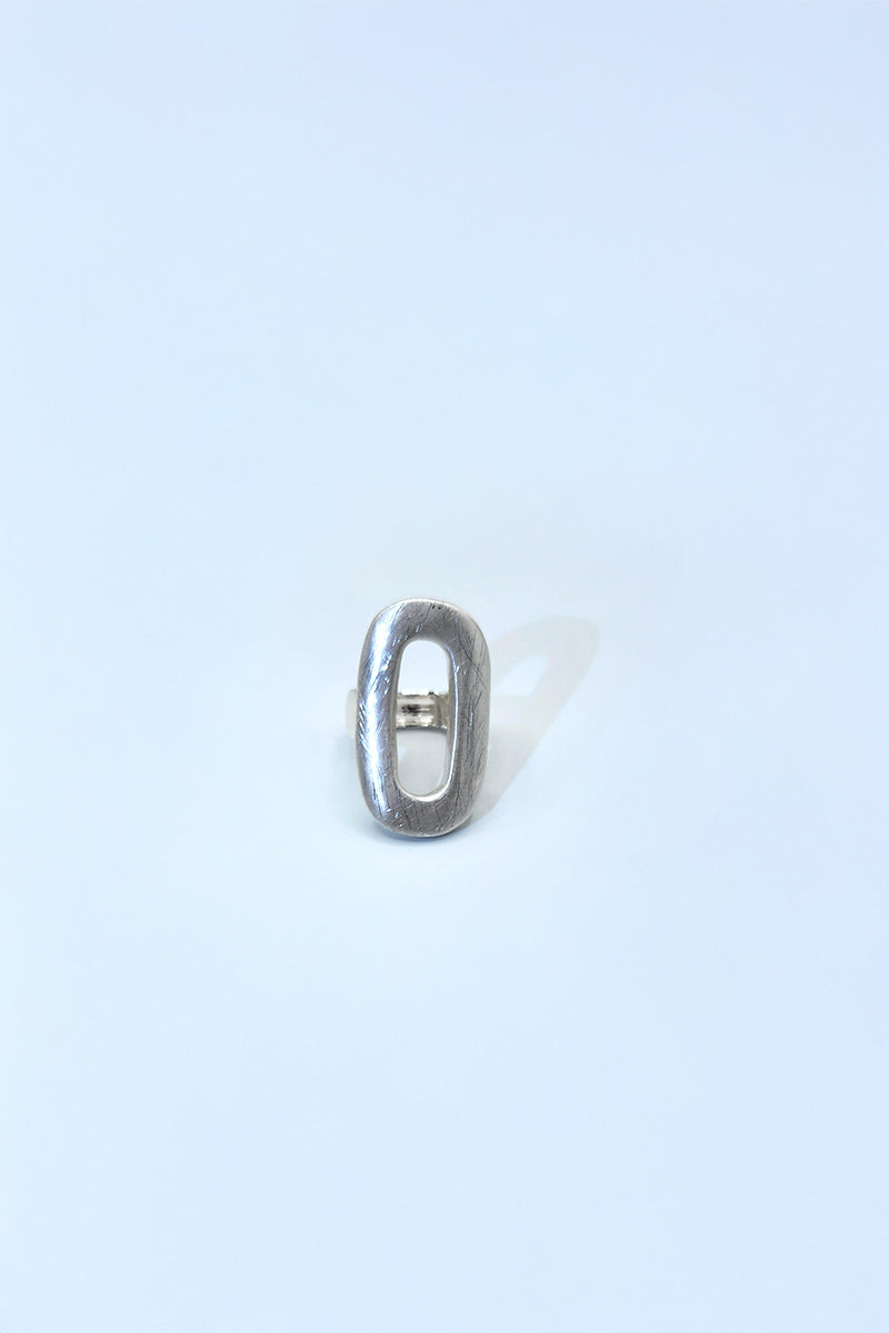 Silver Oval Ring