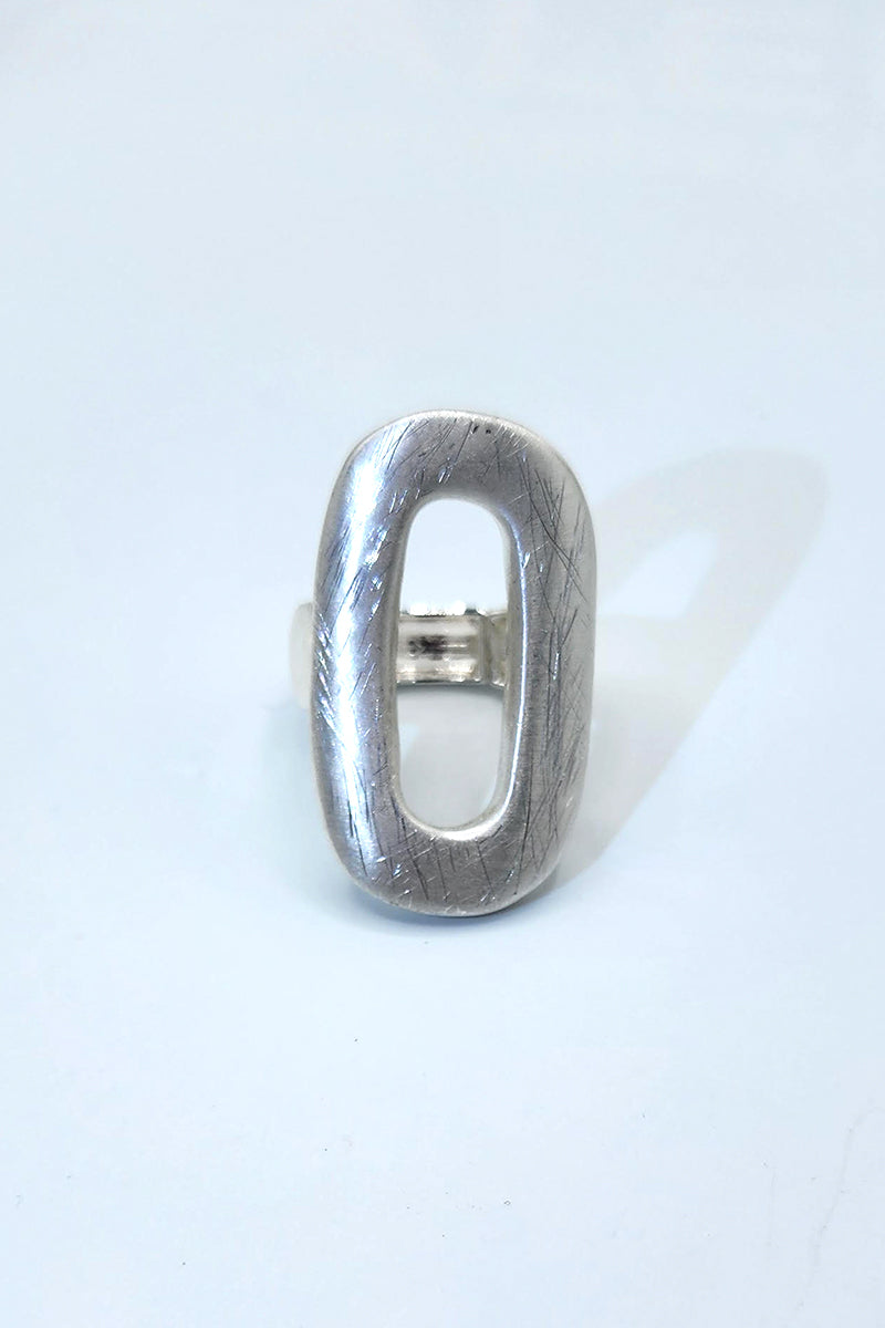 Silver Oval Ring