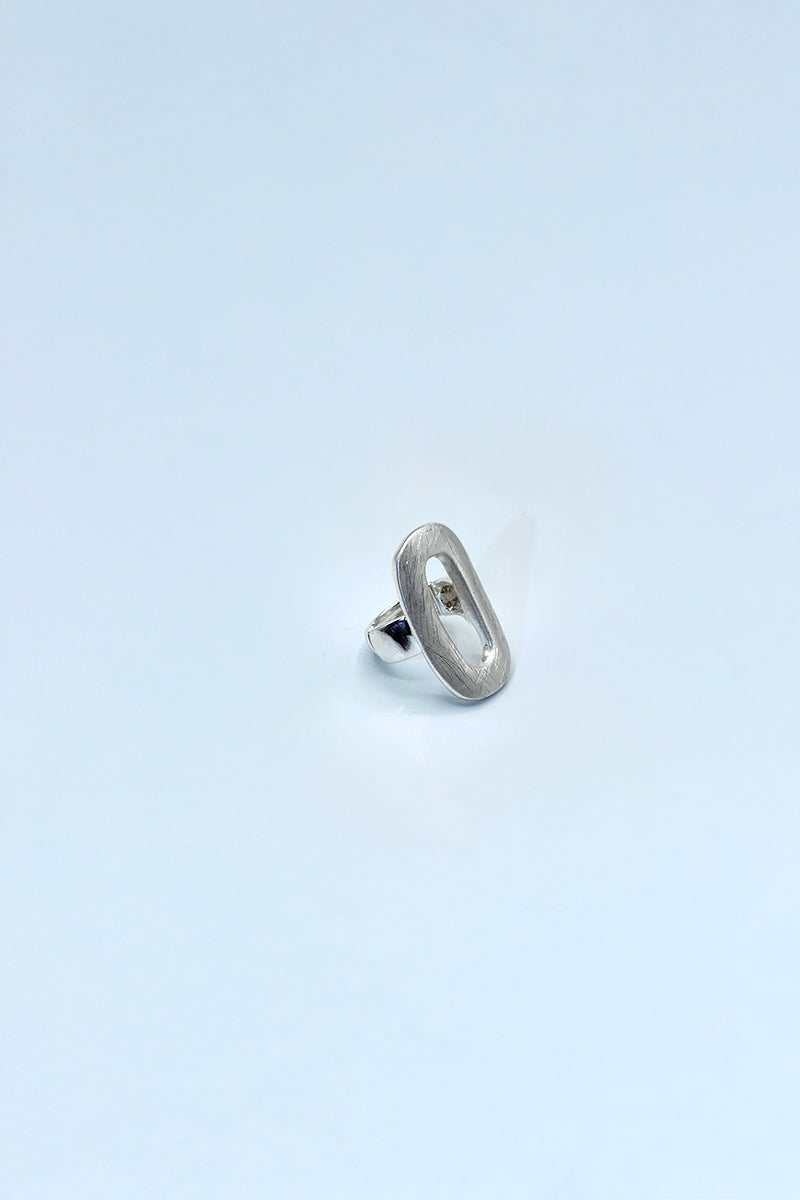 Silver Oval Ring