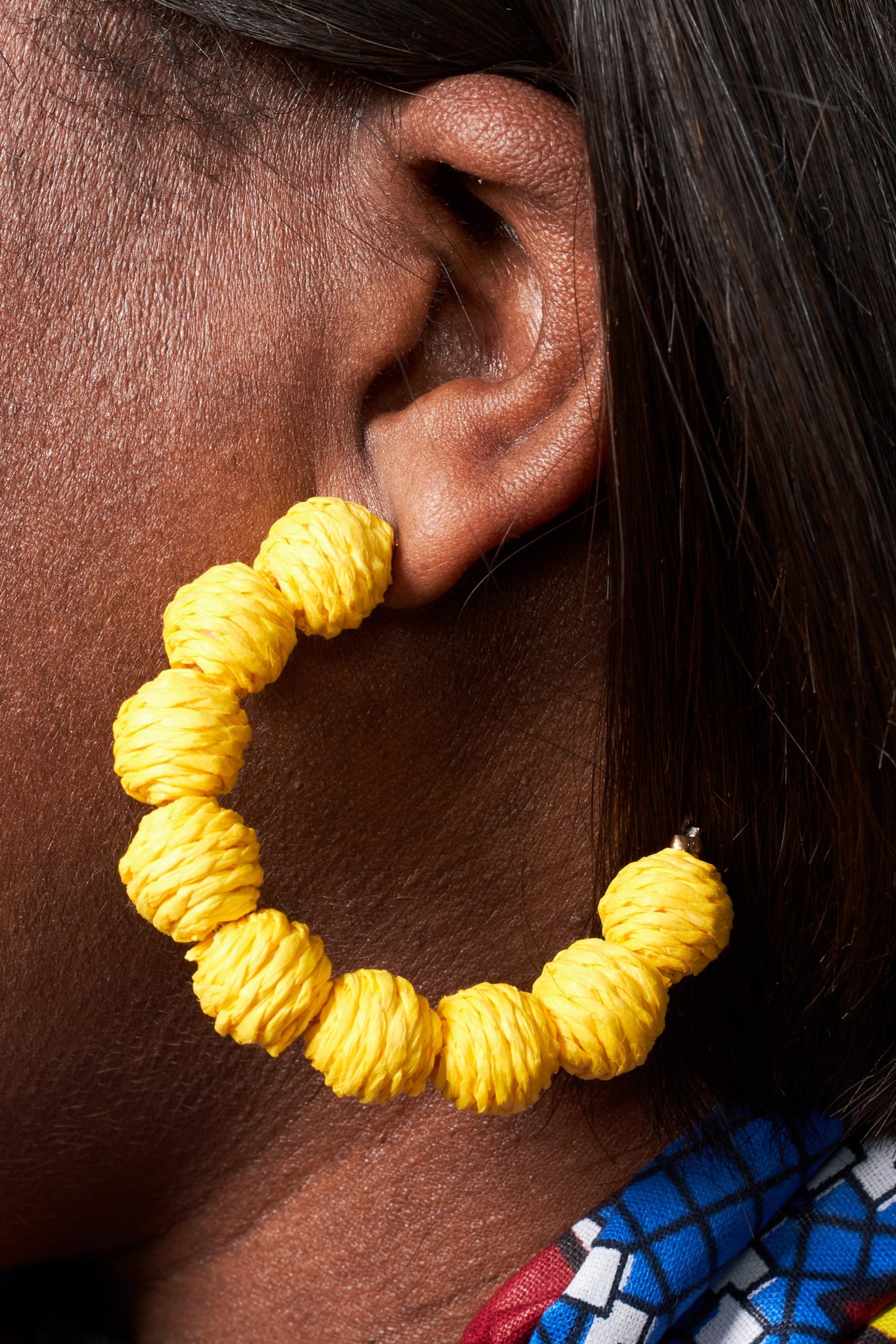 Arlette Beaded Hoop Earrings