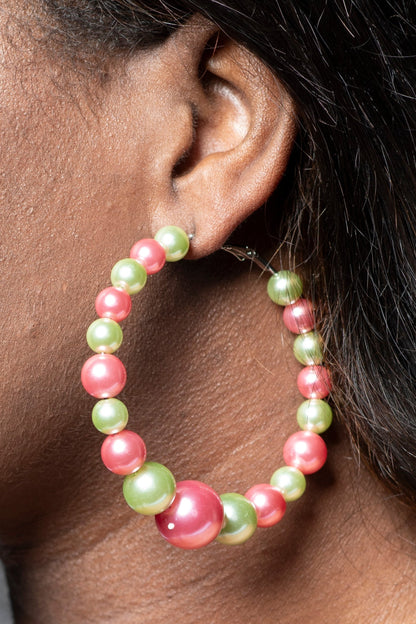 Can't Touch This Pearl Hoop Earrings