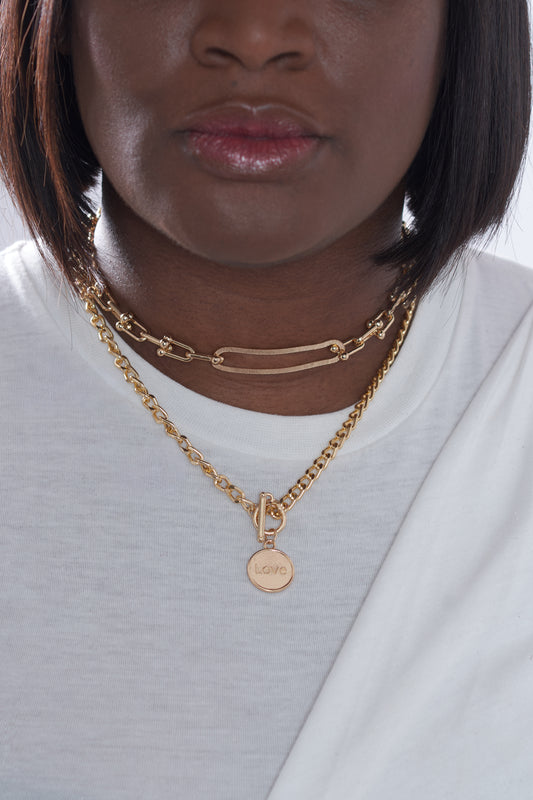 Love's Chain Stacked Necklace