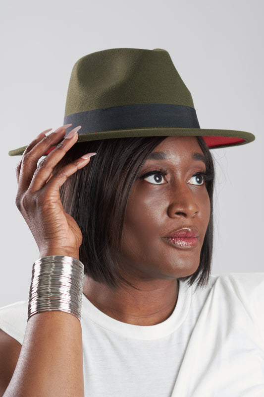 Olive Classic Fedora Hat