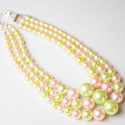 The Classic Pink and Green Pearl Set