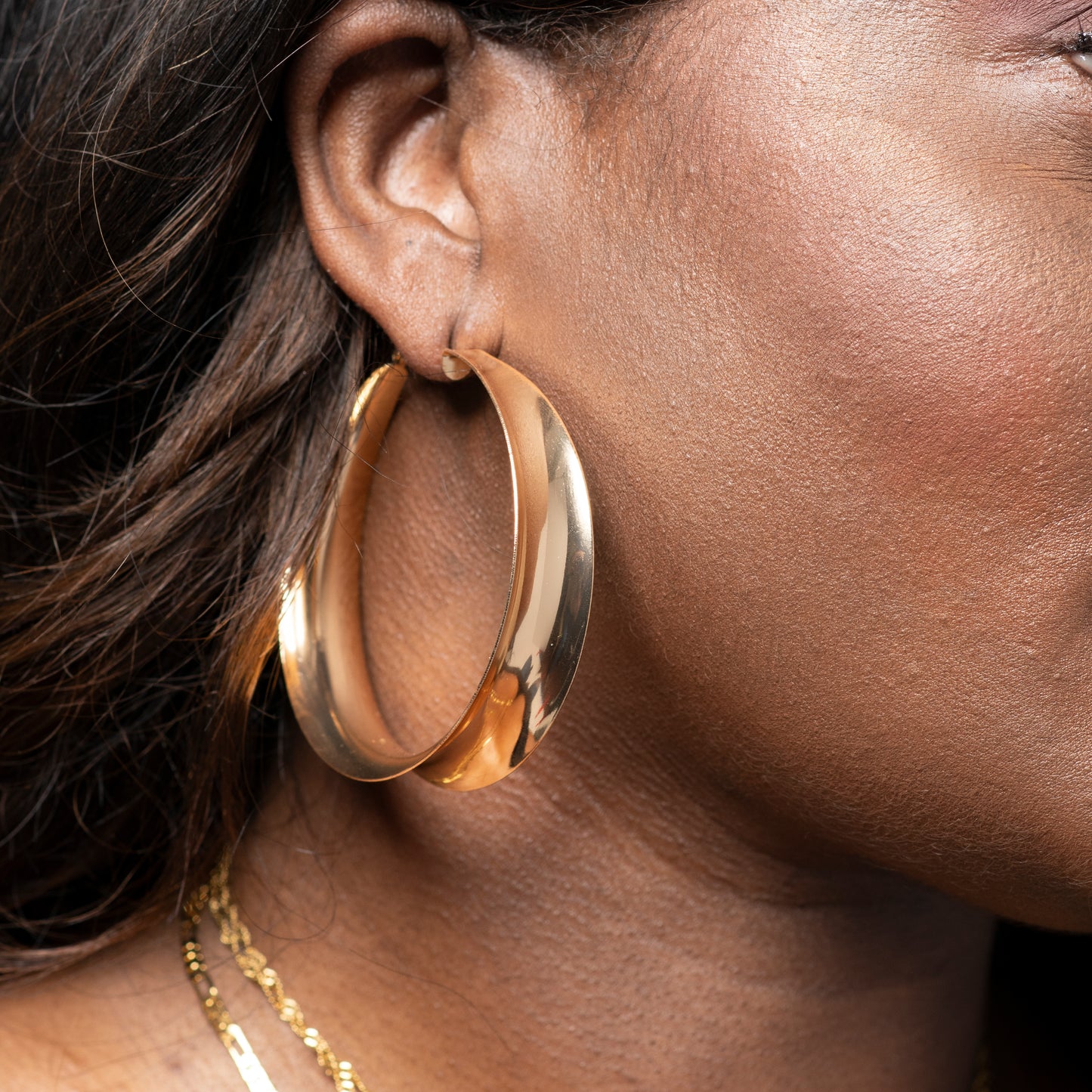 Gold Dayton Hoop Earrings