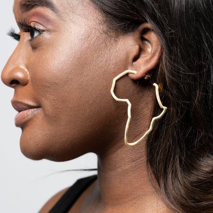 Rita's Map of Africa Statement Earrings