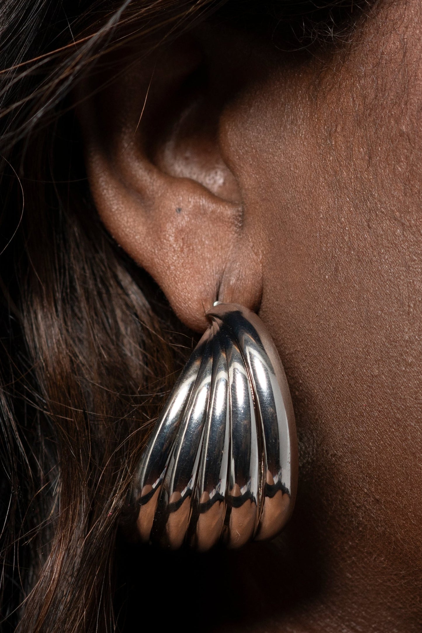 Brittanie's Abstract Silver Earrings