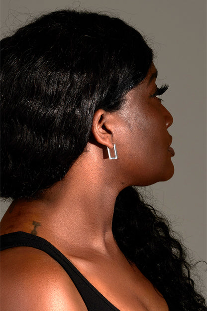 Rectangle Mini Hoop Earrings