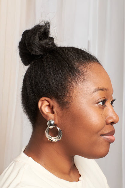 Frenchie Dangle Clip-On Earrings