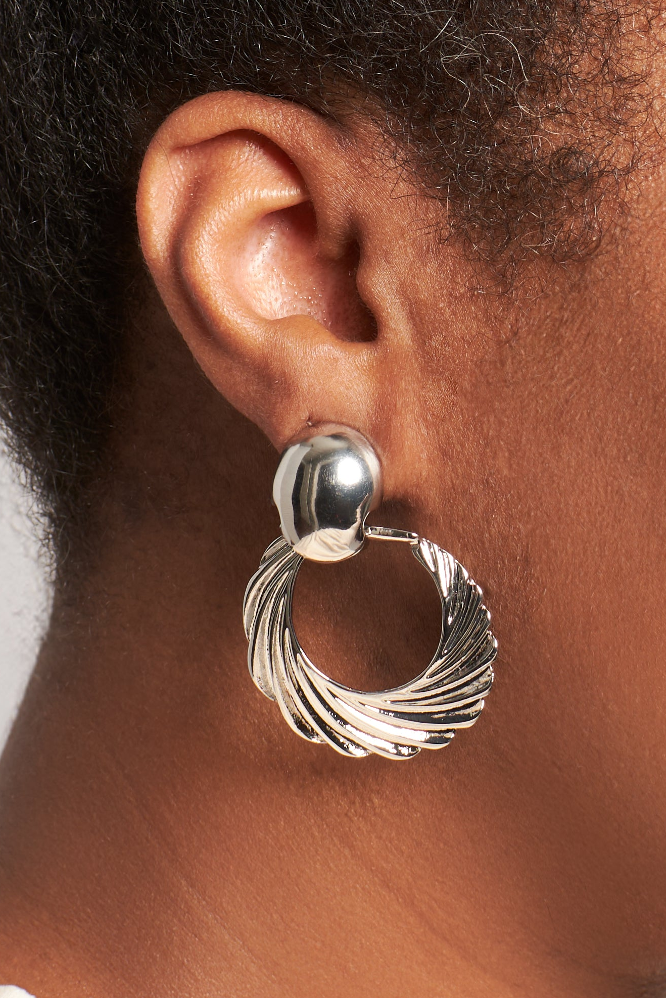 Frenchie Dangle Clip-On Earrings