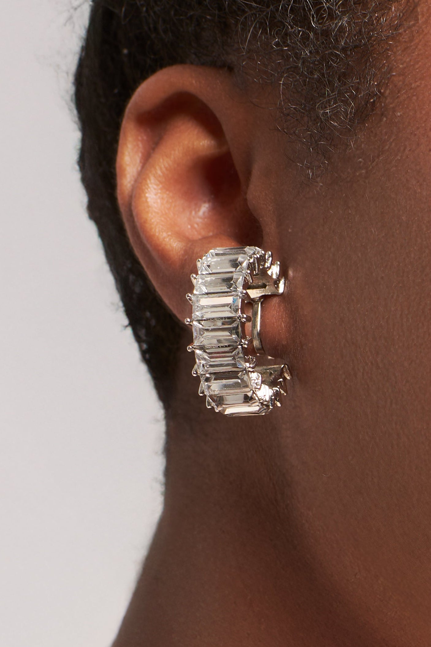 Christine's Mini Icy Clip-On Hoop Earrings