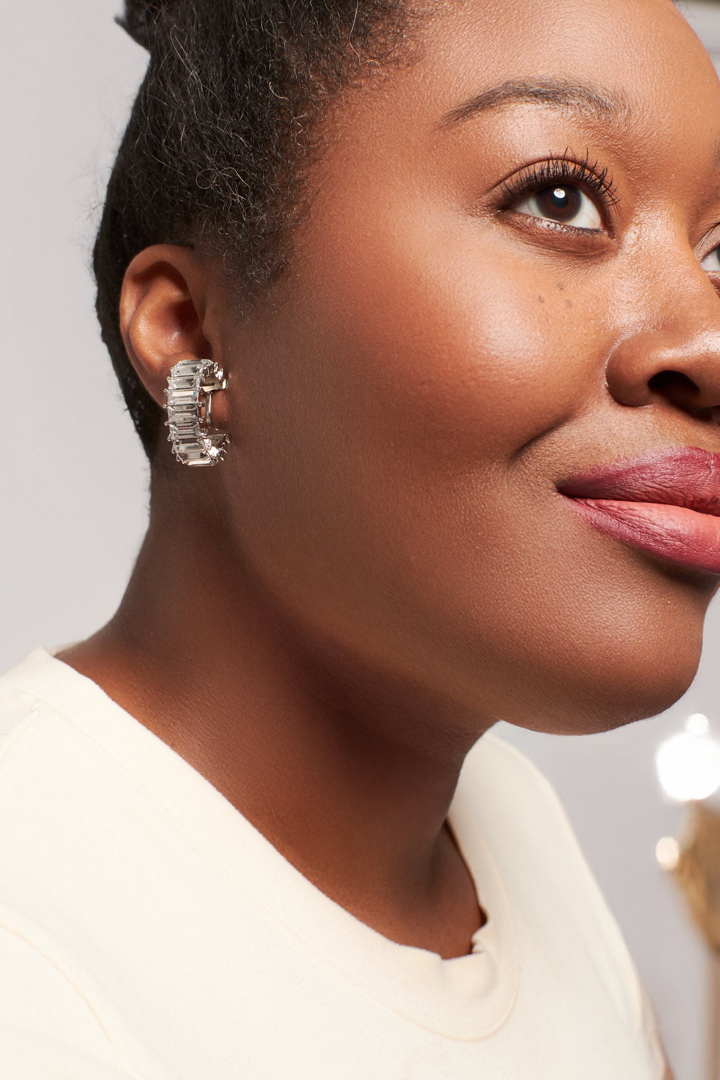 Christine's Mini Icy Clip-On Hoop Earrings