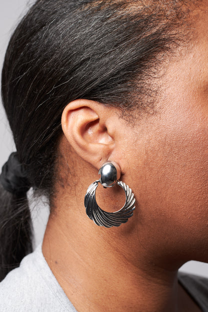 Frenchie Dangle Clip-On Earrings