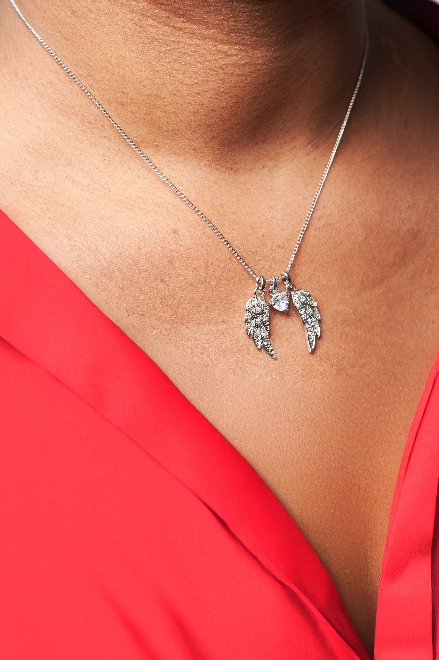 Pretty Wings Necklace and Earring Set