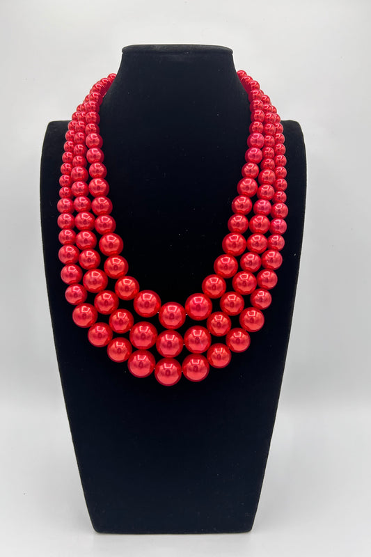 The Classic Red Pearl Set