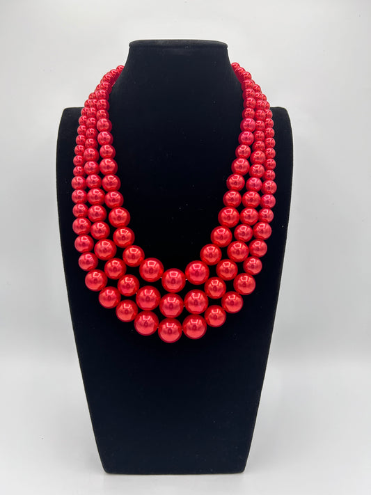 The Classic Red Pearl Set