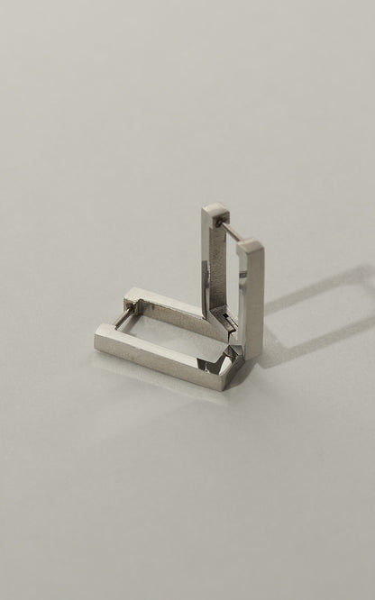 Rectangle Mini Hoop Earrings