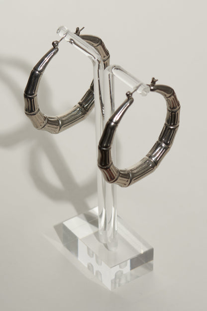 Bamboo Lux Hoop Earrings