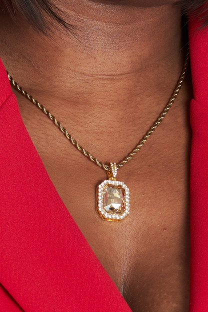 Amber Treasure Gem Necklace