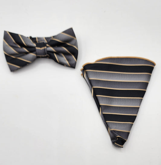 Clyde's Bow Tie & Handkerchief Set