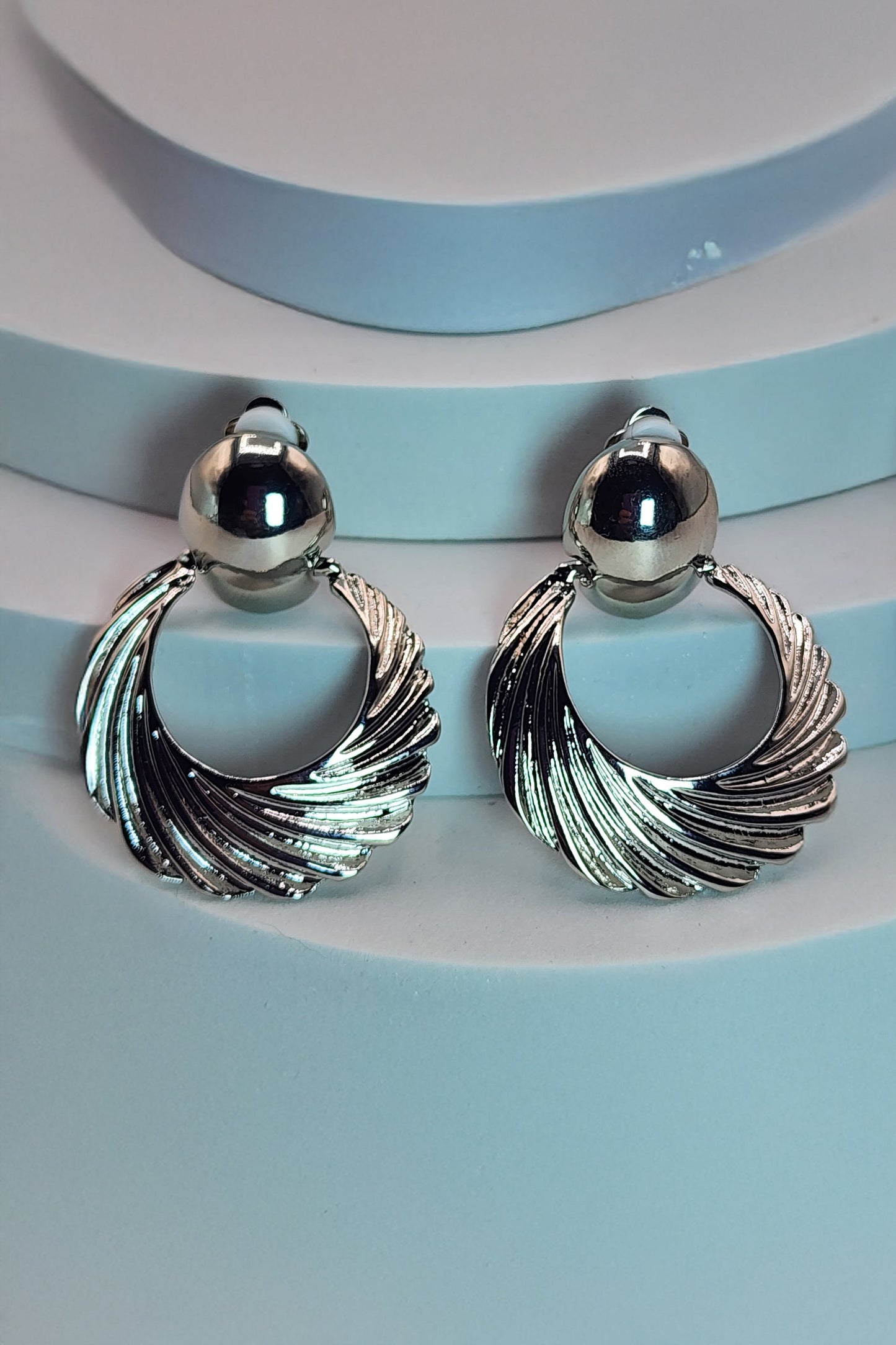 Frenchie Dangle Clip-On Earrings