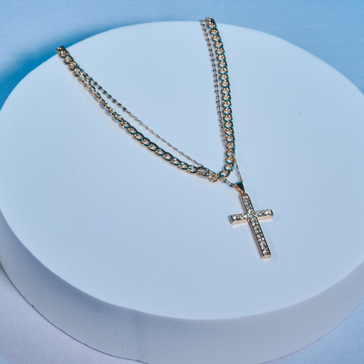 Near the Cross Layered Necklace