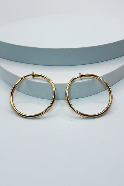 Mama's Clip-On Hoop Earrings
