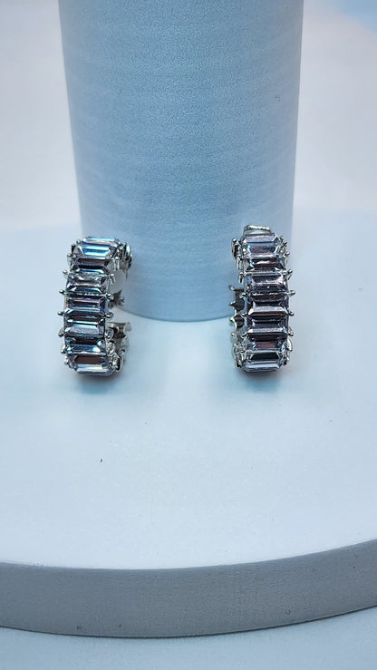 Christine's Mini Icy Clip-On Hoop Earrings