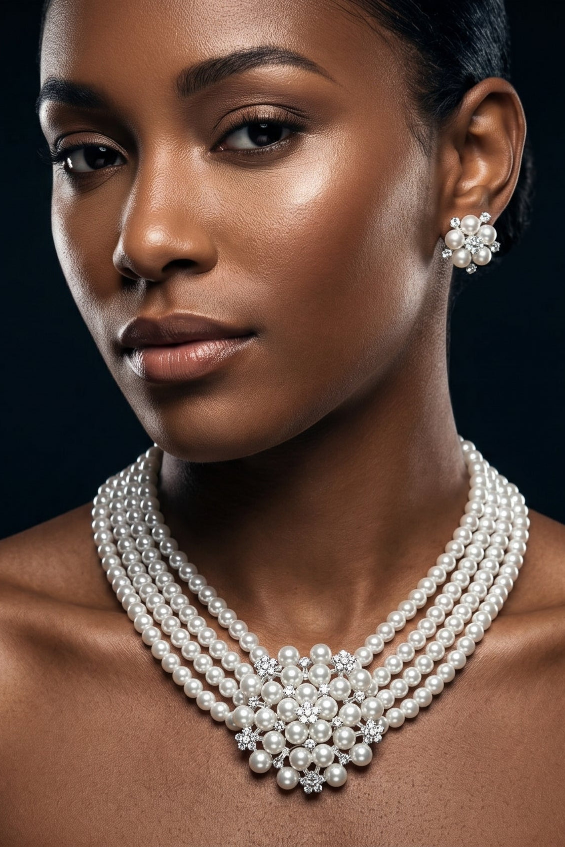 The Secretary White Pearl Set