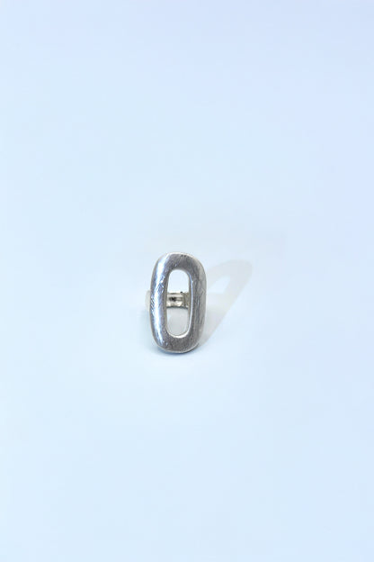 Silver Oval Ring