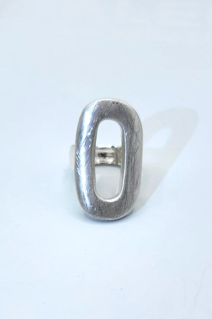 Silver Oval Ring