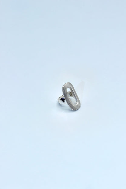 Silver Oval Ring