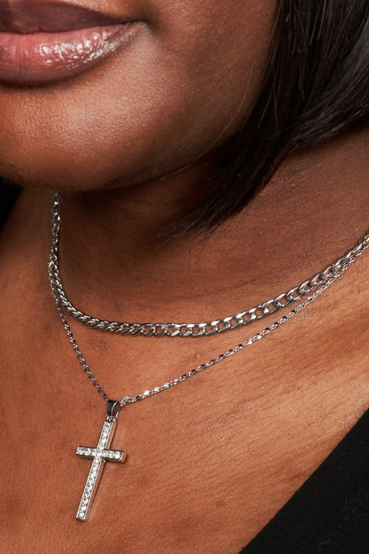 Near the Cross Layered Necklace