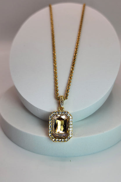 Amber Treasure Gem Necklace