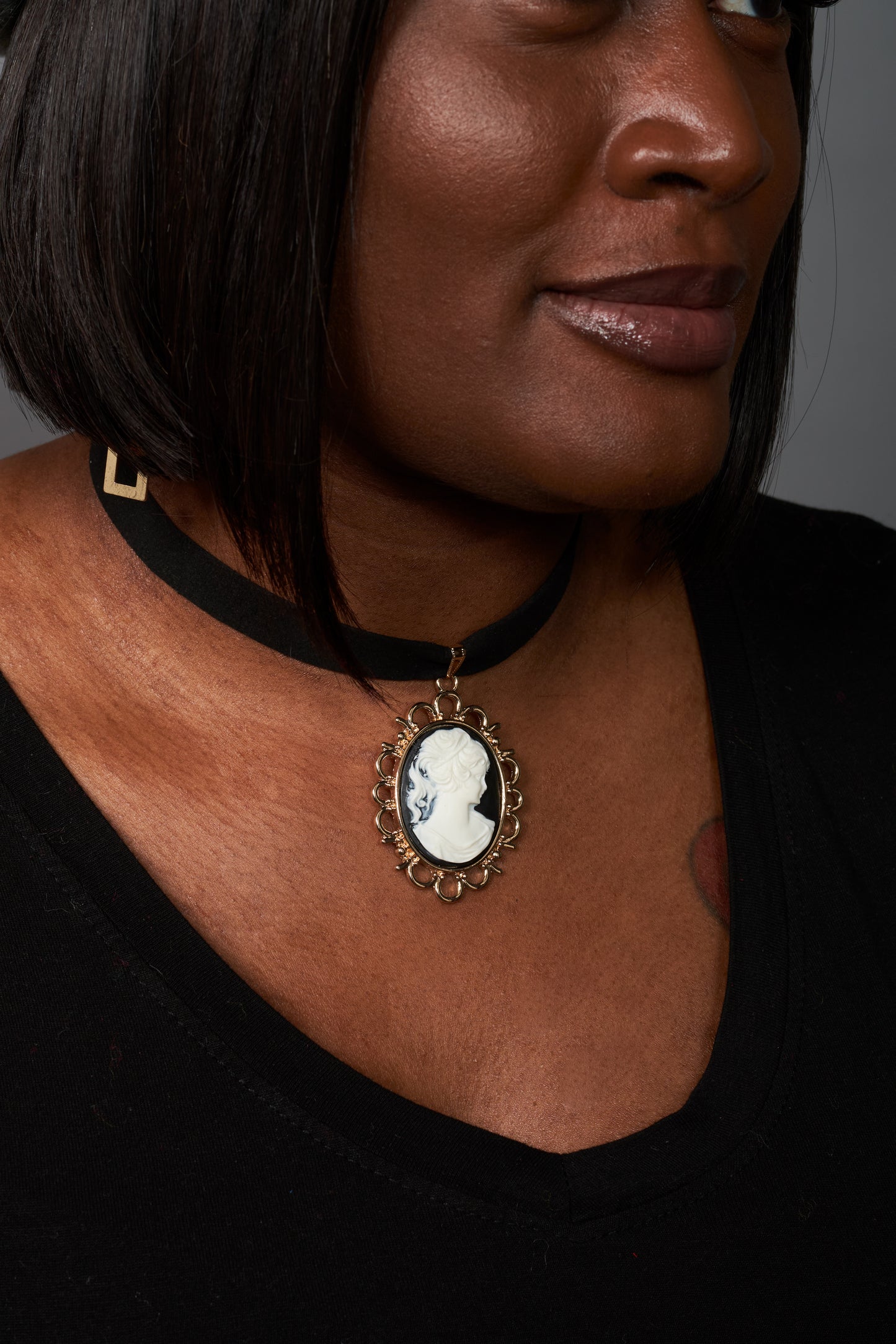 Millicent Vintage Cameo Choker
