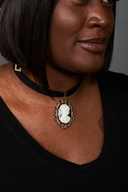 Millicent Vintage Cameo Choker